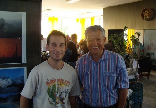 Петр Павелка и Михаил Горячий (Киев) на выставке в Чехии в сентябре 2009 