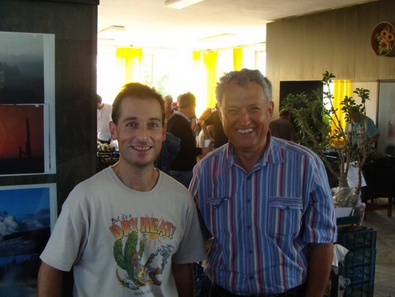 Петр Павелка и Михаил Горячий (Киев) на выставке в Чехии в сентябре 2009 