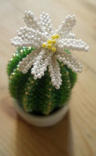 Кактус из бисера