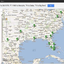 Trips map