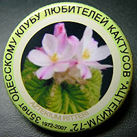 Значок одесского клуба любителей кактусов &quot;Ацтекиум-72&quot;
