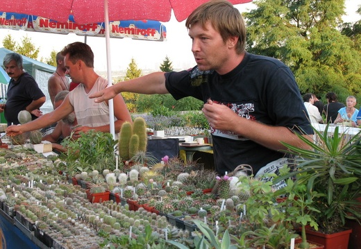 Выставка август 2007 (1723 відвідувань) Николаевцы Сергей и Андрей за работой.
Фото Алексея В�... Выставка август 2007